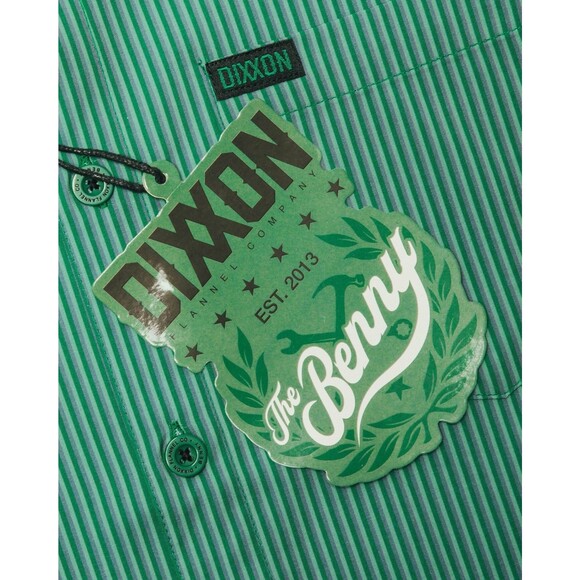 Dixxon Flannel Shirt Mens Large Green Benny Plaid Button Up Limited Edition NWT - Picture 3 of 3